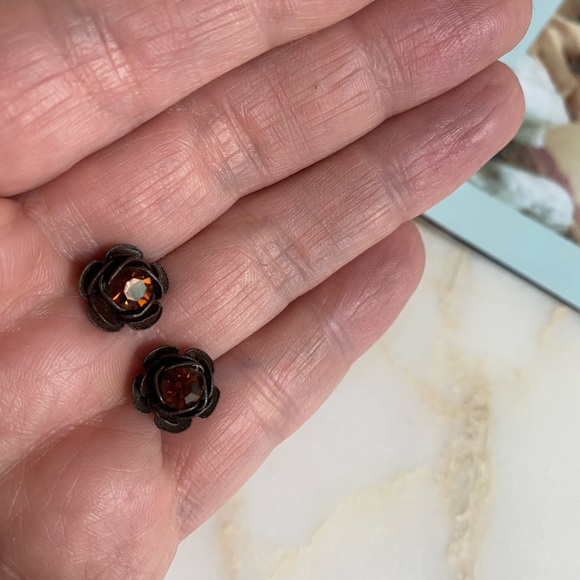 Michal Negrin crystal earrings in box and gift bag - Picture 9 of 9